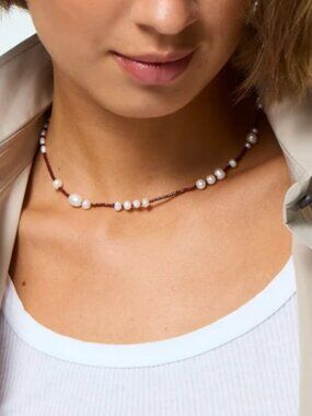 Roxanne Assoulin The Happy Pearl Necklace in Espresso